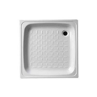 PIATTO DOCCIA IN ACCIAIO BIANCO Misura: cm. 70 x 70 x H. 8