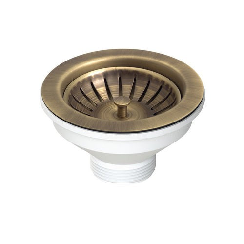 PILETTA 114 MM PER LAVELLO CON FORO 90 MM Misura: Pirite - Ottone anticato