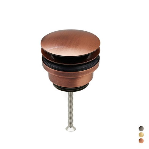 PILETTA CLIC CLAC IN OTTONE CERTIFICATO NF Misura: 1"1/4 - Dorata