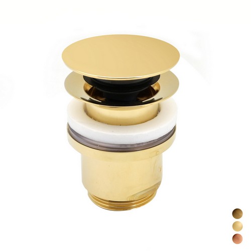 PILETTA CLICK CLACK 1"1/4 TONDA SENZA TROPPO PIENO Misura: 1"1/4 Dorata