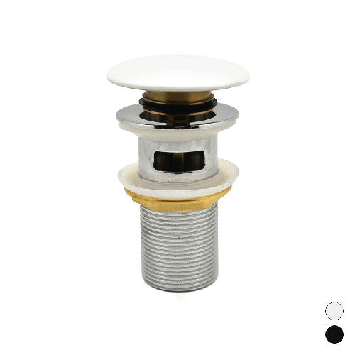 PILETTA CLICK-CLACK LAVABO "FANCY MATT" CON TROPPO PIENO Misura: Nero Opaco