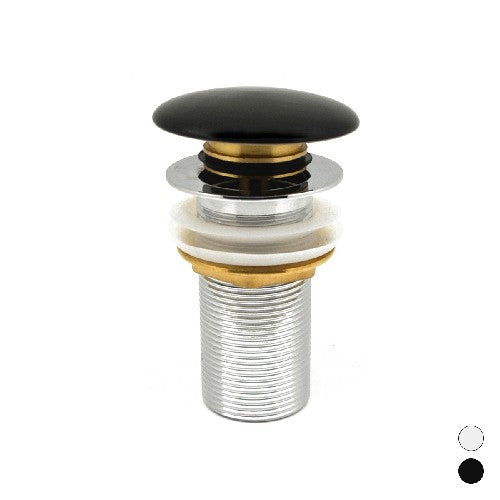 PILETTA CLICK-CLACK LAVABO "FANCY MATT" SENZA TROPPO PIENO Misura: Nero Opaco
