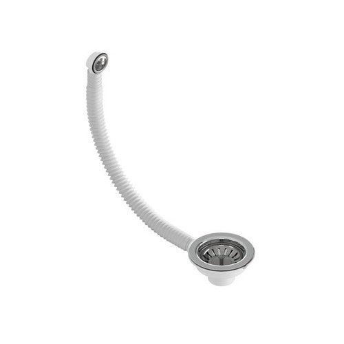 PILETTA CON CESTELLO HOOK FLEX C/TP PER LAVELLO CUCINA Misura: 1"1/2 x 110 troppop. rettangol