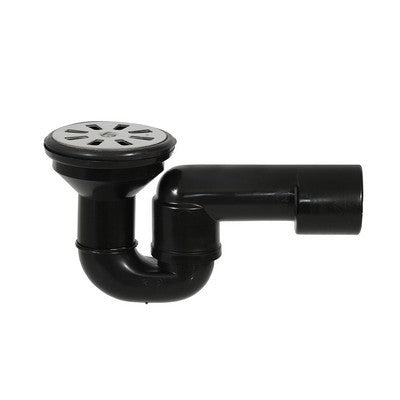 PILETTA DOCCIA GRIGLIA PIANA CON SIFONE SNODATO PEHD Misura: Griglia Inox D. 80