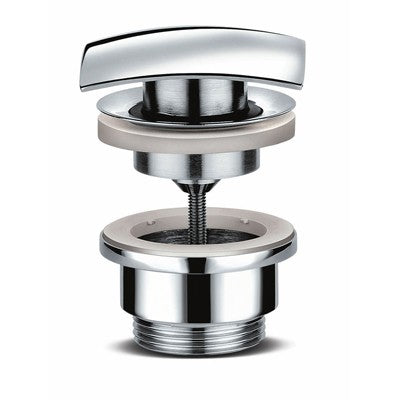 PILETTA LAVABO CLICK-CLACK TAPPO QUADRO LUX Misura: 1" 1/4
