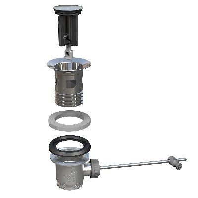 PILETTA PER LAVABO E BIDET KINOKO Misura: Tappo Inox D. 36,5 mm