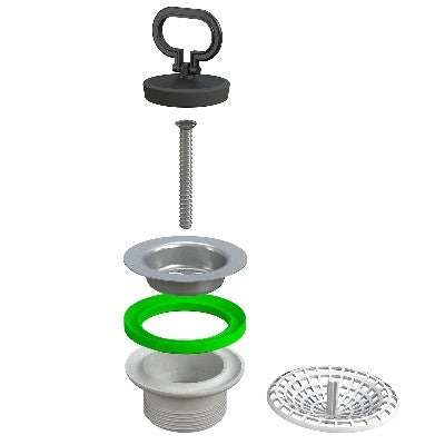 PILETTA TRADIZIONALE BASSA PER LAVELLO CUCINA "SIMPLEX" Misura: 1"1/2