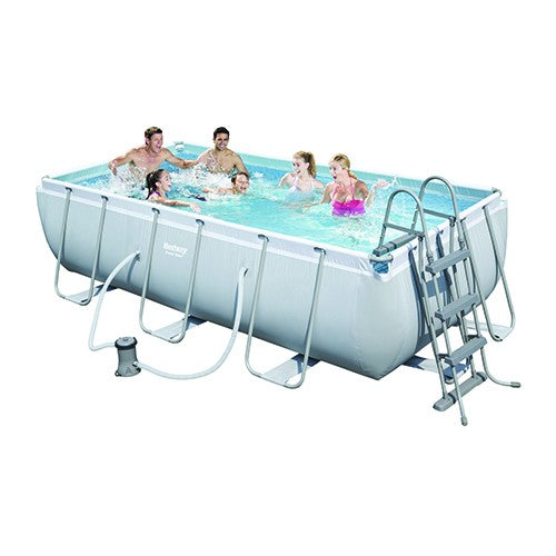 PISCINA POWER STEEL FRAME FUORI TERRA RETTANGOLARE Misura: cm 404 x 201 x 100
