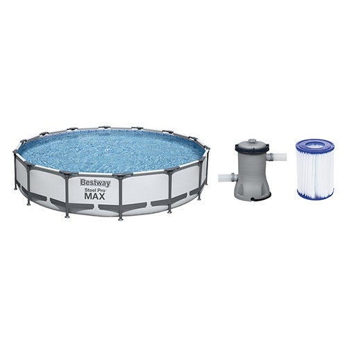 PISCINA STEEL PRO MAX FUORI TERRA ROTONDA Misura: cm 427 x 84