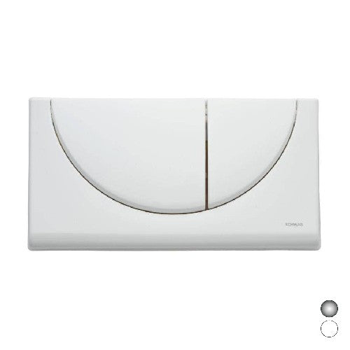 PLACCA 2 TASTI VIVA DUO Misura: Cromo