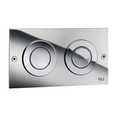 PLACCA DI COMANDO 2 PULSANTI PER CASSETTE PNEU OLI MINI TREND Misura: Cromata