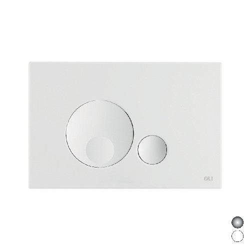 PLACCA DOPPIO SCARICO GLOBE Misura: Cromo Lucido