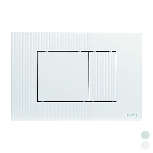 PLACCA DOPPIO SCARICO METIS Misura: Cromo lucido