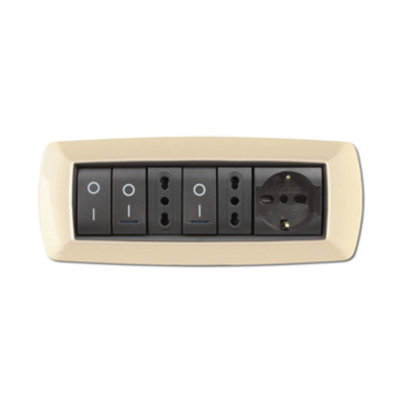 PLACCA LIFE LIVING PLAST AVORIO 7P
