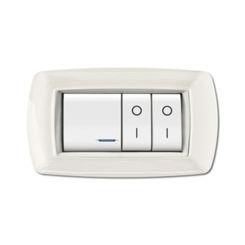 PLACCA LIFE LIVING PLAST BIANCO 4P CORNICE BIANCO