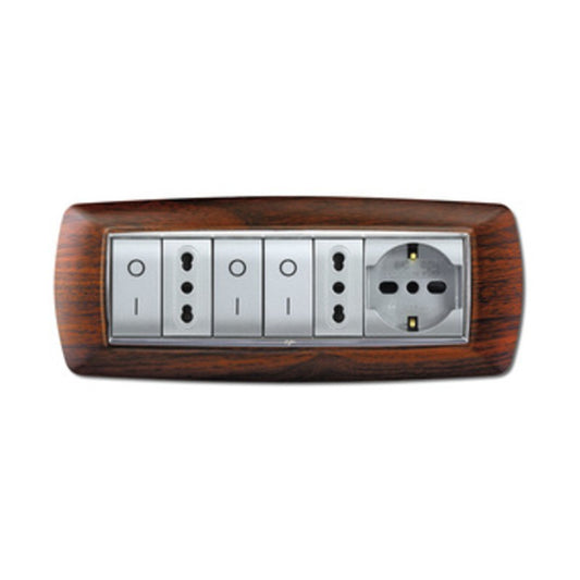 PLACCA LIFE LIVING PLAST LEGNO SCURO 7P