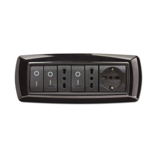 PLACCA LIFE LIVING PLAST NERO 7P