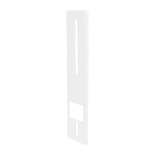 PLACCA P/AVVOLGITORE UNIVERSALE IN ABS BIANCO