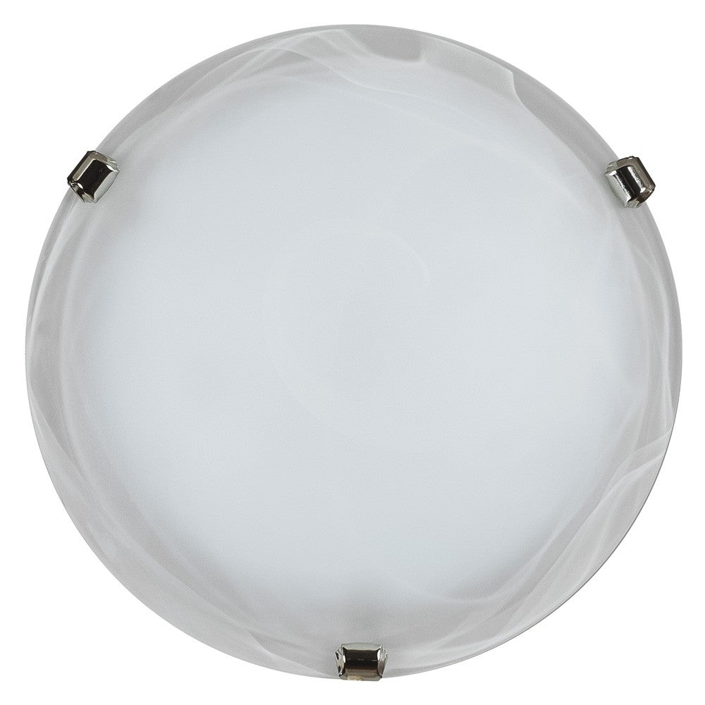 PLAFONIERA 'DUNA' Ø 30 cm - colore bianco