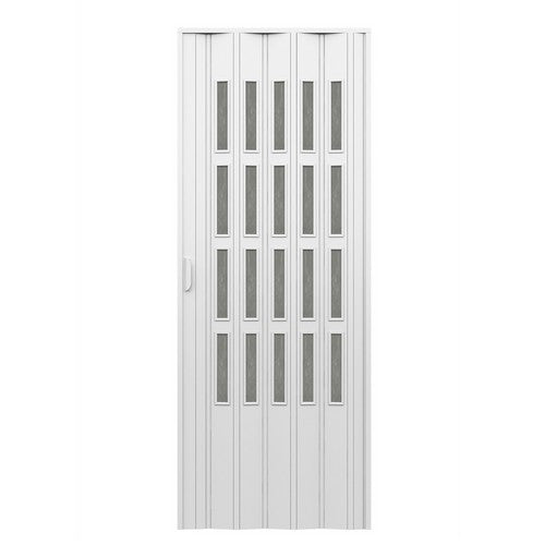 PORTA D'ARREDO PER INTERNO A SOFFIETTO CON VETRO NIAGARA FUME' Misura: cm 83 x 214