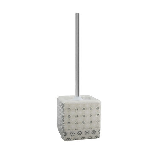 PORTA SCOPINO EVORA CON SUPPORTO IN CERAMICA Misura: Bianco - Grigio