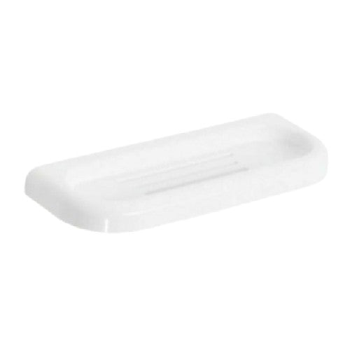 PORTA SPUGNA E PORTA SAPONE COMBINATO SERIE LINEA Misura: Bianco