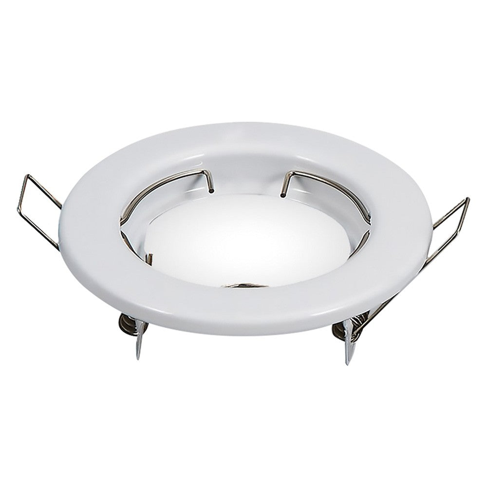 PORTAFARETTO LED FISSO IN METALLO bianco - diametro 81 x h.40 mm