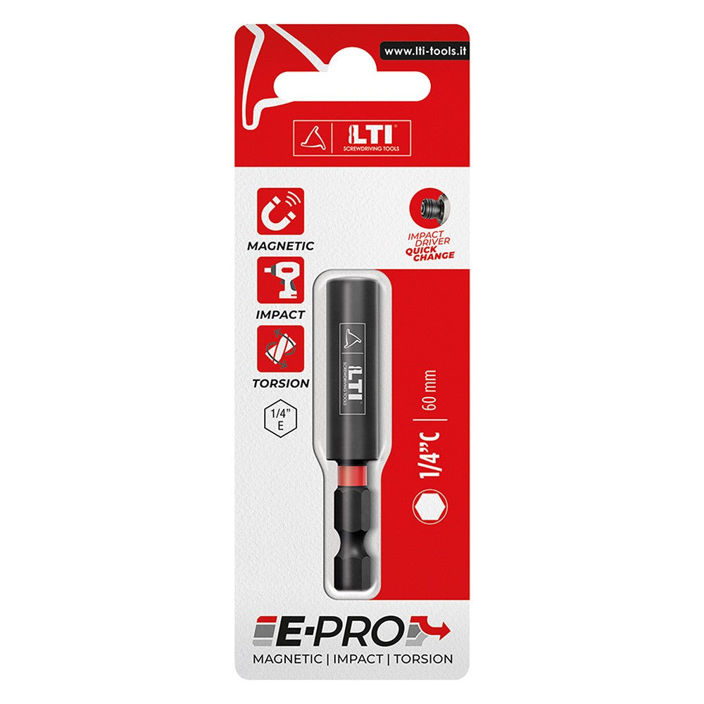 PORTAINSERTI MAGNETICO 'E-PRO' lunghezza mm 60 - cf.1 pz
