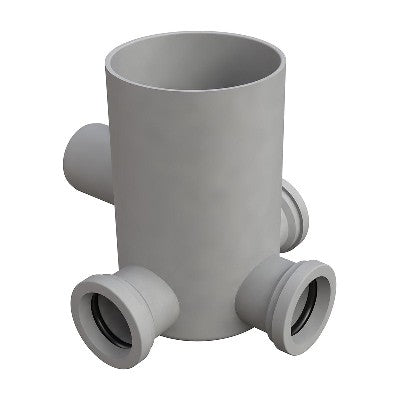 POZZETTO A PAVIMENTO CON BICCHIERE 4 VIE MODELLO ALTO Misura: Diam. 40