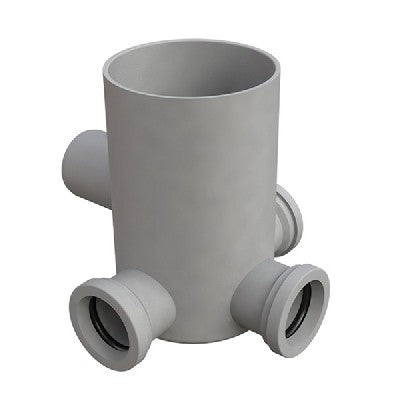 POZZETTO A PAVIMENTO CON BICCHIERE 4 VIE MODELLO BASSO Misura: Diam. 40