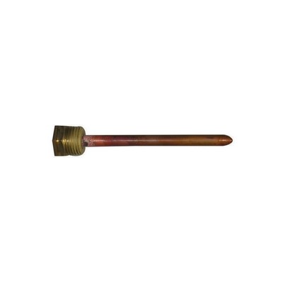 POZZETTO PER SONDA 1/2 GAS CONICO 10 CM PER UN BULBO Misura: Diam. 7 x 8 mm.