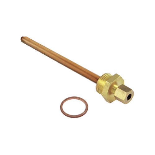 POZZETTO PER SONDA PER IMPIANTI SOLARI Misura: 1/2" x D. 6 - L. 123 mm