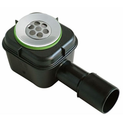 POZZETTO SIFONATO PVC MOD. "SPLASH" NERO PER PIATTI DOCCIA Misura: Flangia diam. 80