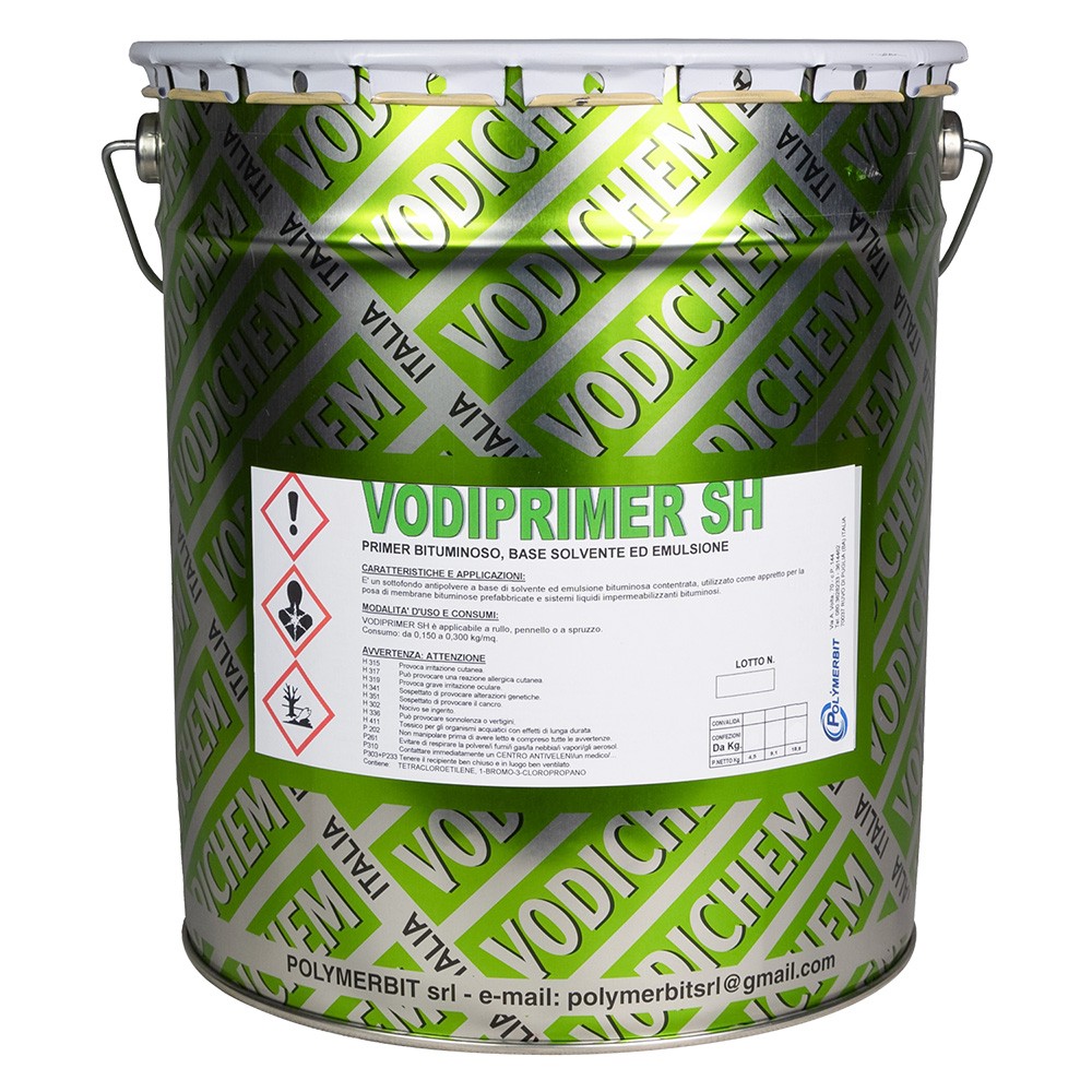 PRIMER BITUMINOSO A SOLVENTE 'VODIPRIMER SH' Kg. 5
