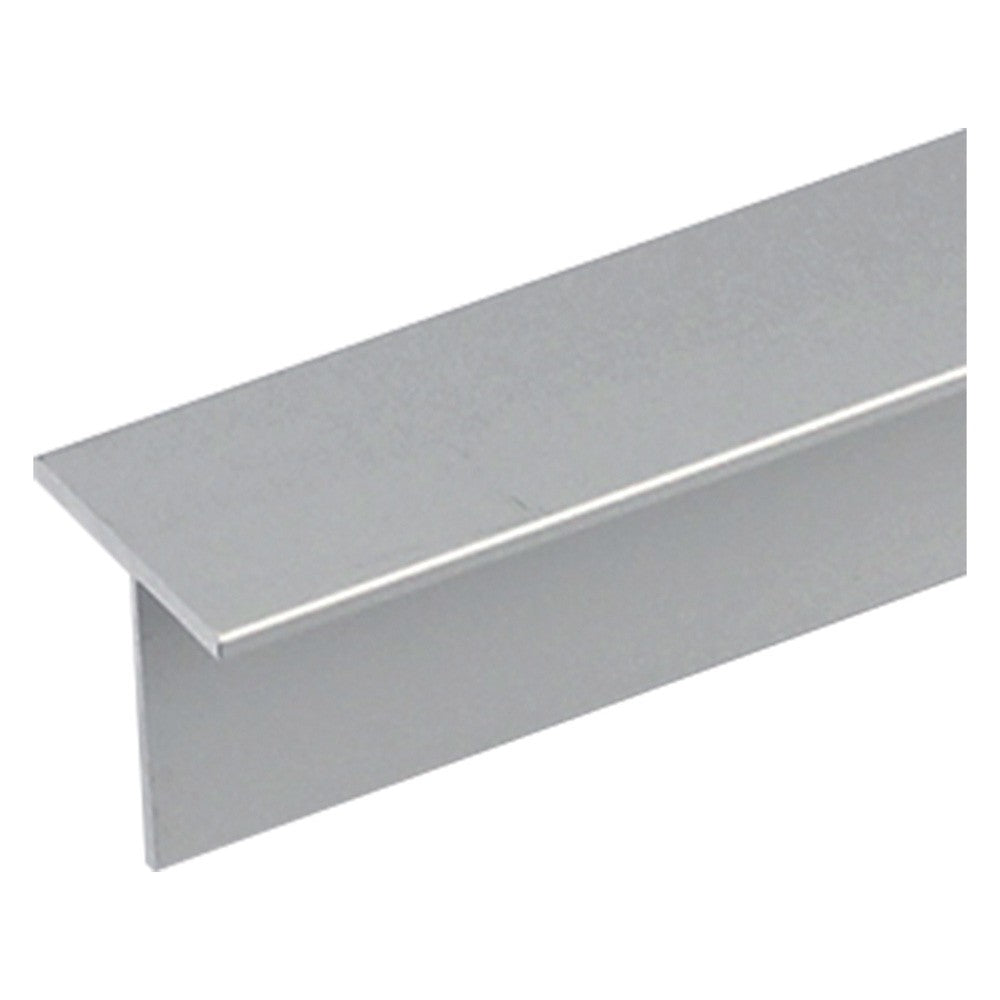 PROFILO PER FAI DA TE A 'T' mm 15 x 15 x 1,5 - mt 1 col.argento