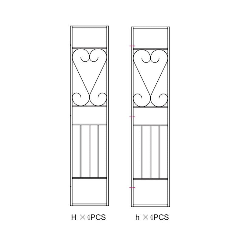 R GAZEBO DECOR ECRU METALLO 3X3 YF-3133B LATERALI H+h 1+1