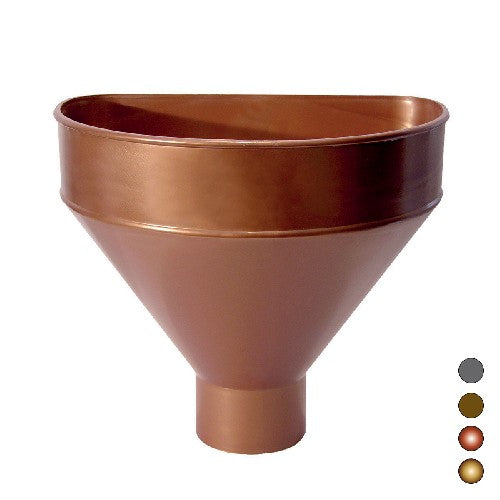 RACCOGLITORE MONOLITICO IN PVC PER PLUVIALI Misura: Diam. 100 - Rame rosso