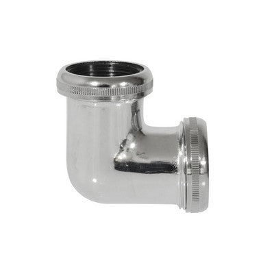 RACCORDO 90° CROMATO CON DUE GHIERE Misura: 1"1/4 x 32