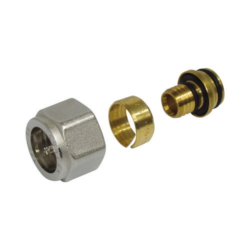 RACCORDO A COMPRESSIONE PER TUBO MULTISTRATO 595M Misura: 1/2 - 14x2
