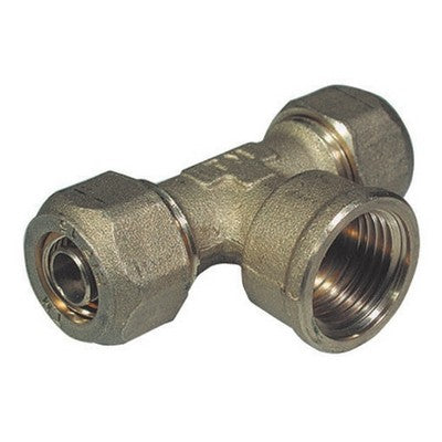RACCORDO A T FEMMINA PER TUBO COBRA-PEX Misura: 3/4 x 22
