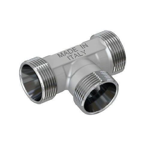 RACCORDO A T MASCHIO CROMATO Misura: 24X19 fil (D.16)