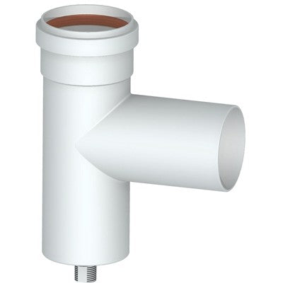RACCORDO A TEE 90° CON TAPPO CONVOGLIATORE CONDENSA Misura: Diam. 80
