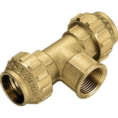 RACCORDO A TEE FEMMINA IN OTTONE TIEMME Misura: 2" x 63