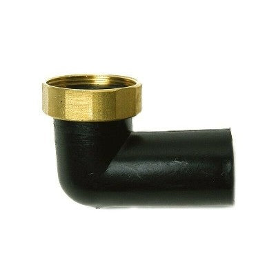 RACCORDO CURVO BASSO CON DADO GIREVOLE IN OTTONE Misura: 1"1/4 x Diam. 40