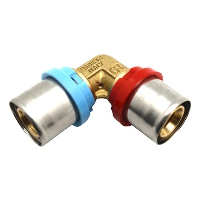 RACCORDO CURVO DOPPIO COMPACT PER MULTISTRATO Misura: 20 x 2,0 - 20 x 2,5