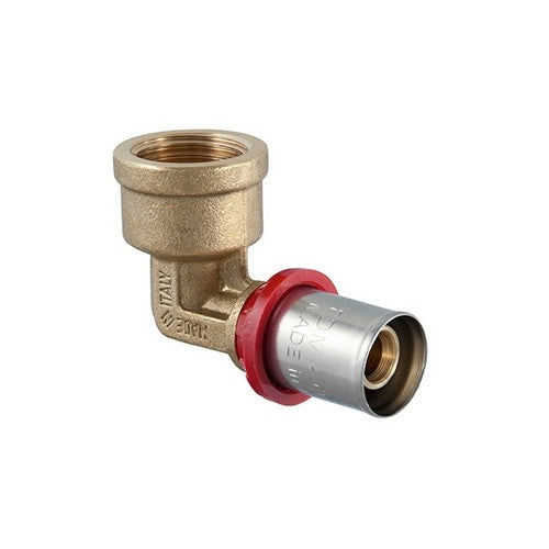 RACCORDO CURVO FEMMINA A PRESSARE PER MULTISTRATO Misura: 2" x 63