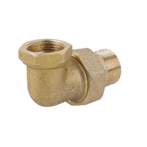 RACCORDO CURVO IN 3 PZ MF CON O-RING IN OTTONE GIALLO Misura: 1"