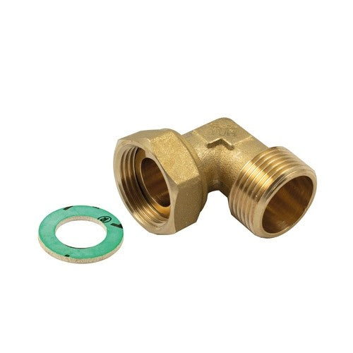 RACCORDO CURVO M-F CON GIRELLO E GUARNIZIONE PIANA Misura: 3/4x1"
