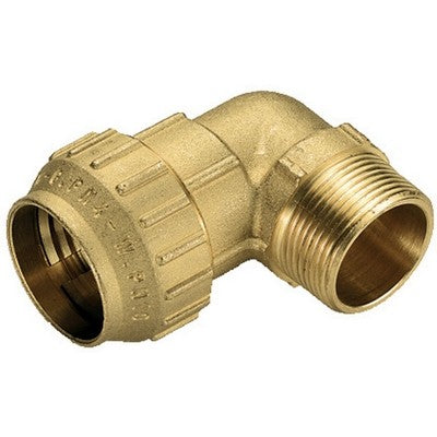 RACCORDO CURVO MASCHIO IN OTTONE TIEMME Misura: 3/4" x 25