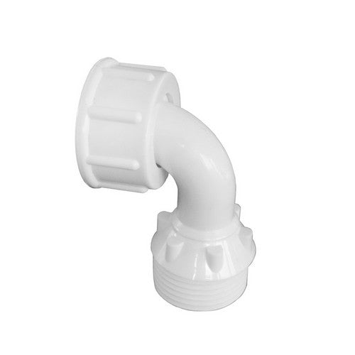 RACCORDO CURVO PER CARICO LAVATRICE MF Misura: 3/4" Bianco